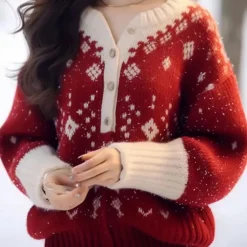 Truien & Vesten Dames*MARIANNE - Stijlvolle Zomertrui voor Dames Rood