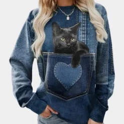 Truien & Vesten Dames*MARIS - Luxe Zomerse Trui voor Dames Donkerblauw