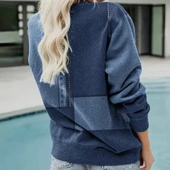 Truien & Vesten Dames*MARIS - Luxe Zomerse Trui voor Dames Donkerblauw