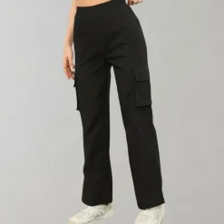 Broeken & Rokken Dames*Marja - Luchtige dames cargobroek met klepzakken voor de zomer