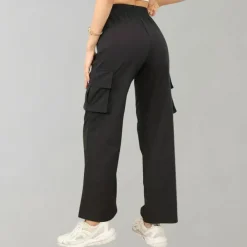 Broeken & Rokken Dames*Marja - Luchtige dames cargobroek met klepzakken voor de zomer