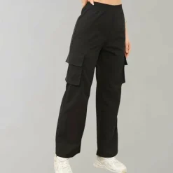 Broeken & Rokken Dames*Marja - Luchtige dames cargobroek met klepzakken voor de zomer