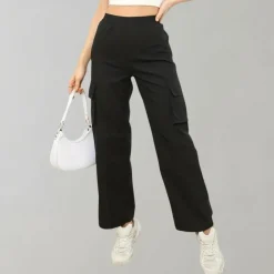 Broeken & Rokken Dames*Marja - Luchtige dames cargobroek met klepzakken voor de zomer