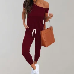 Jurken & Jumpsuits Dames*Marjut - Lente/Zomer Damesjumpsuit met trekkoord