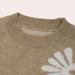 Truien & Vesten Dames*MARLEY - Modieuze Gebreide Zomertop voor Dames Beige