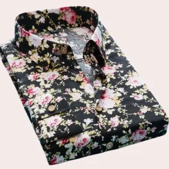 Shirts Heren*Marti - Stijlvol gebloemd herenoverhemd voor de zomer