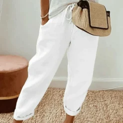 Broeken & Rokken Dames*MARTINA - Comfortabele zomerbroek met trekkoord