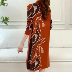 Jurken & Jumpsuits Dames*MARTINE - Zomerse Klassieke Jurk voor Dames Rood