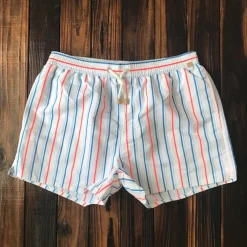 Broeken Heren*Marty - Stijlvolle gestreepte zwemshorts voor mannen - Zomereditie