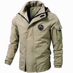 Jassen Heren*Mason - Lichte zomer bomberjack met capuchon voor heren