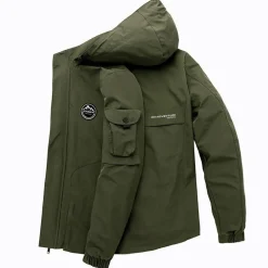 Jassen Heren*Mason - Lichte zomer bomberjack met capuchon voor heren