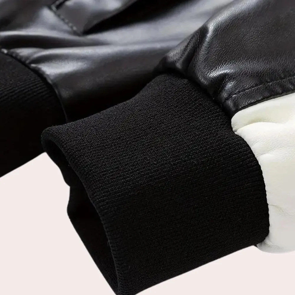 Jassen Heren*Mateusz - Herencolor Block Zip-Up Zomerjas Zwart