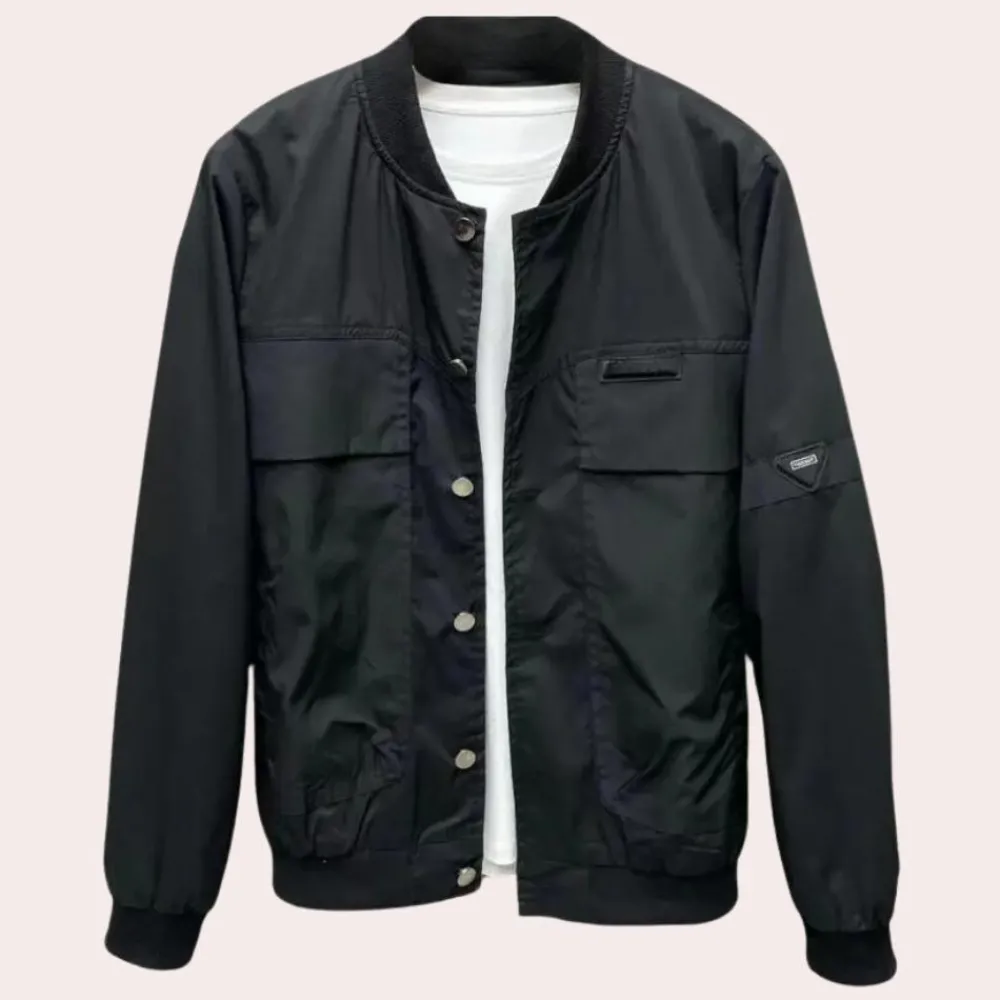 Jassen Heren*MATHEUS - Lichte Zomerjas voor Heren Zwart