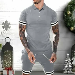 Sets Heren*MATHIS - Modieuze casual zomerset