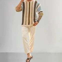 Shirts Heren*MAVERICK - Stijlvol gebreid zomer overhemd