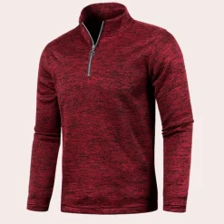 Truien & Vesten Heren*Maximilian - Stijlvolle en luchtige herensweater met rits voor de zomer