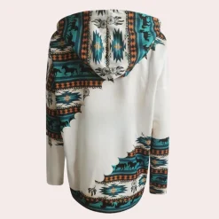 Truien & Vesten Dames*MEA - Creatief Zomers Sweatshirt met Kap voor Dames Wit