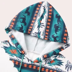 Truien & Vesten Dames*MEA - Creatief Zomers Sweatshirt met Kap voor Dames Wit