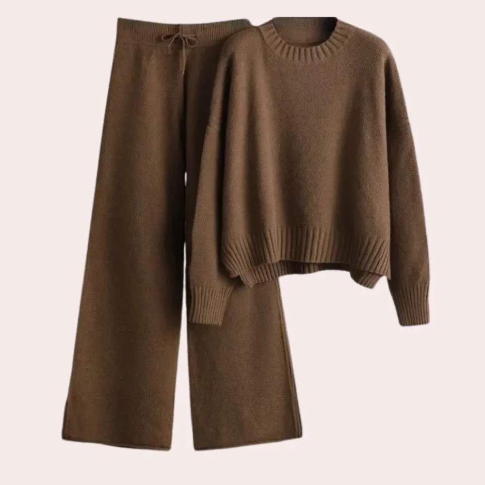 Sets Dames*Melanie - Luchtig gebreid huispak voor dames, perfect voor lente en zomer