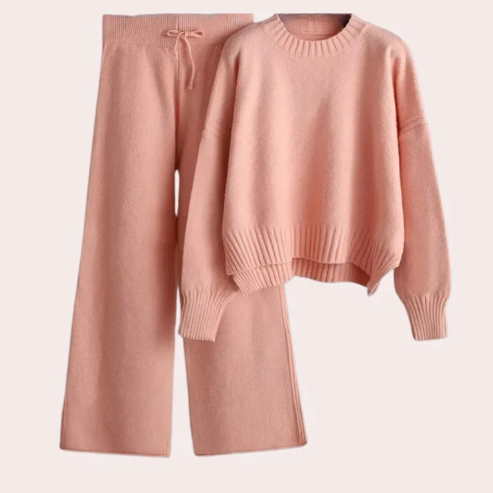 Sets Dames*Melanie - Luchtig gebreid huispak voor dames, perfect voor lente en zomer