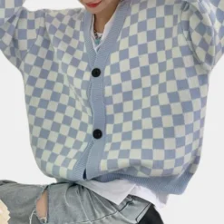 Truien & Vesten Dames*MELISSA - Luchtig Klassiek Geruit Vest voor Dames - Zomereditie