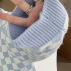 Truien & Vesten Dames*MELISSA - Luchtig Klassiek Geruit Vest voor Dames - Zomereditie