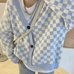 Truien & Vesten Dames*MELISSA - Luchtig Klassiek Geruit Vest voor Dames - Zomereditie