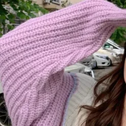 Truien & Vesten Dames*Melusina - Trendy en comfortabel gebreid damesvest voor de zomer Paars