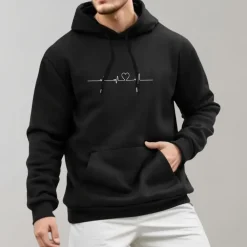 Jassen Heren*Micha - Zomerse Herenhoodie met Hartjesprint