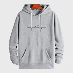 Jassen Heren*Micha - Zomerse Herenhoodie met Hartjesprint