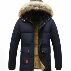 Jassen Heren*MICHAEL - Parka jas met bontkraag voor heren