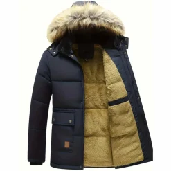 Jassen Heren*MICHAEL - Parka jas met bontkraag voor heren