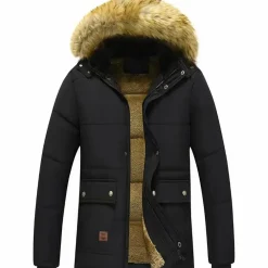 Jassen Heren*MICHAEL - Parka jas met bontkraag voor heren