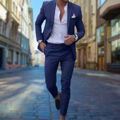 Sets Heren*Michael - Slim fit heren zomerpak