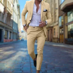 Sets Heren*Michael - Slim fit heren zomerpak