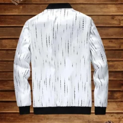 Jassen Heren*Michalis - Modieus lichtgewicht zomer herenjack Wit