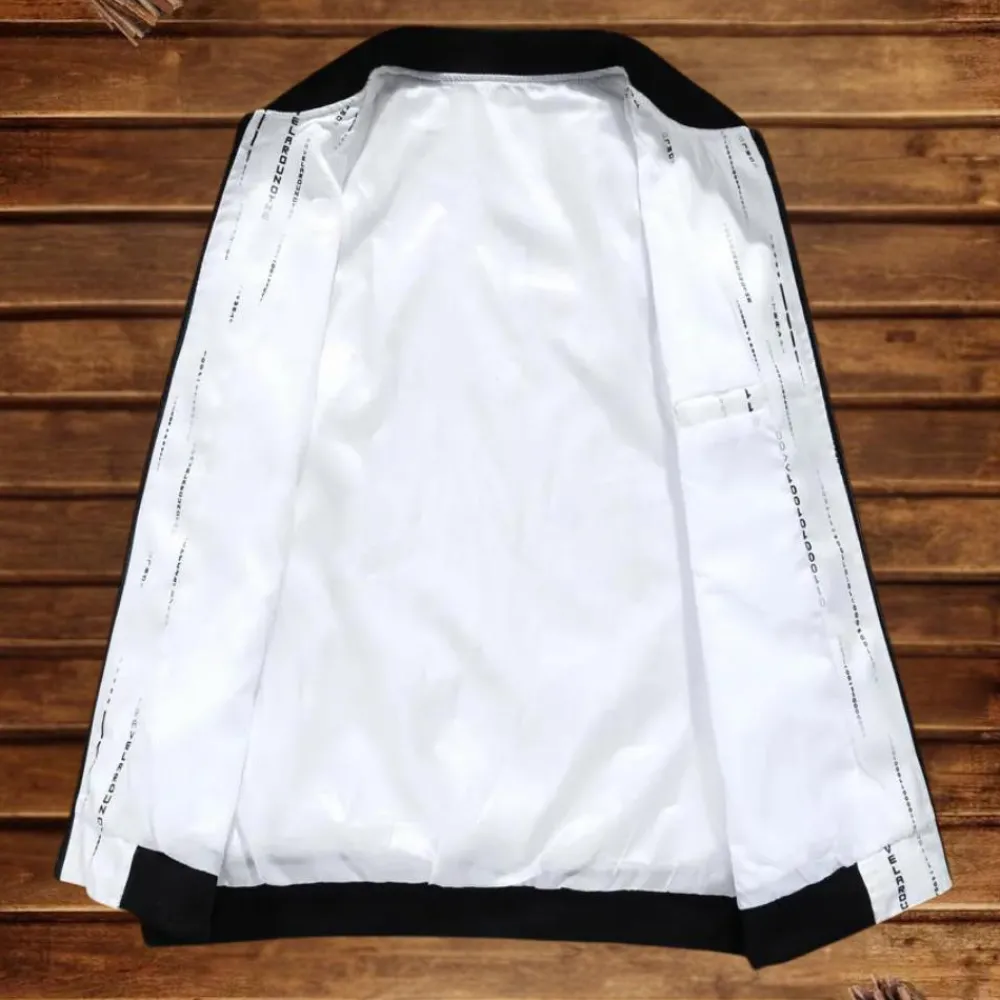 Jassen Heren*Michalis - Modieus lichtgewicht zomer herenjack Wit