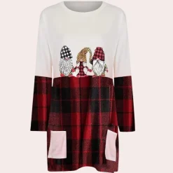 Topjes & Shirts Dames*MICIELA - Modieuze Zomertop voor Dames Wit Rood