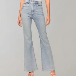 Broeken & Rokken Dames*Mila - Dames flare zomerbroek