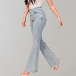 Broeken & Rokken Dames*Mila - Dames flare zomerbroek