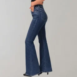 Broeken & Rokken Dames*Mila - Dames flare zomerbroek