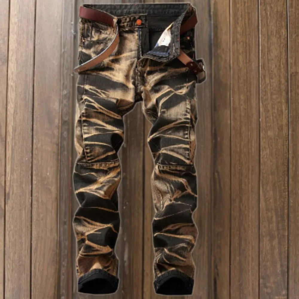 Broeken Heren*Milaan - Vintage Stijl Trendy Heren Zomerjeans