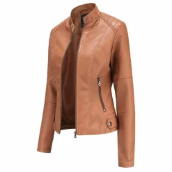 Leren Jassen Dames|Jassen Dames*MILENA - Stijlvolle leren zomerjas