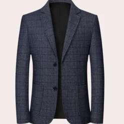 Jassen Heren*Mimir - Formele retro geruite herenblazer voor de zomer