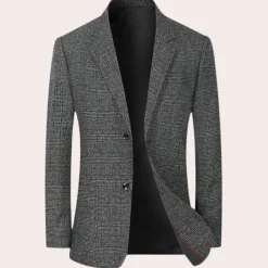 Jassen Heren*Mimir - Formele retro geruite herenblazer voor de zomer