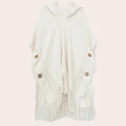 Truien & Vesten Dames*MIRIANA - Stijlvolle Zomer Poncho Trui voor Dames Beige