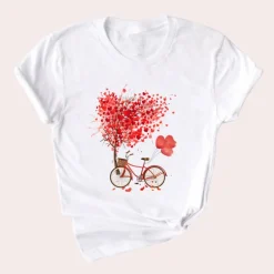 Topjes & Shirts Dames*Mirielle - Zomerse T-shirt voor dames met decoratieve print