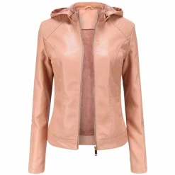 Leren Jassen Dames|Jassen Dames*MIRJETE - Stijlvolle leren zomerjas