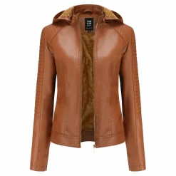 Leren Jassen Dames|Jassen Dames*MIRJETE - Stijlvolle leren zomerjas