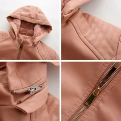 Leren Jassen Dames|Jassen Dames*MIRJETE - Stijlvolle leren zomerjas